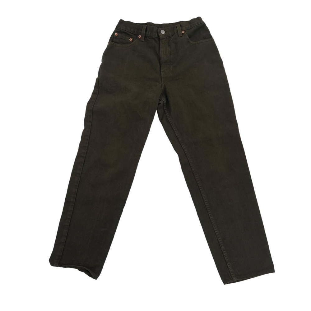 Levi's Green 550 Relaxed Fit Tapered Leg Black Tab Jeans Size 8 Women's